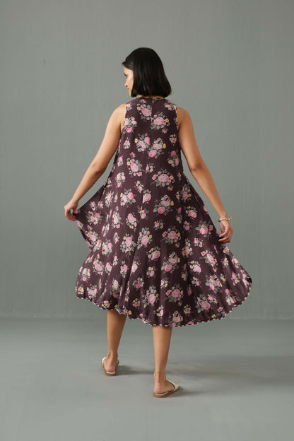 Orchid Dress Brown