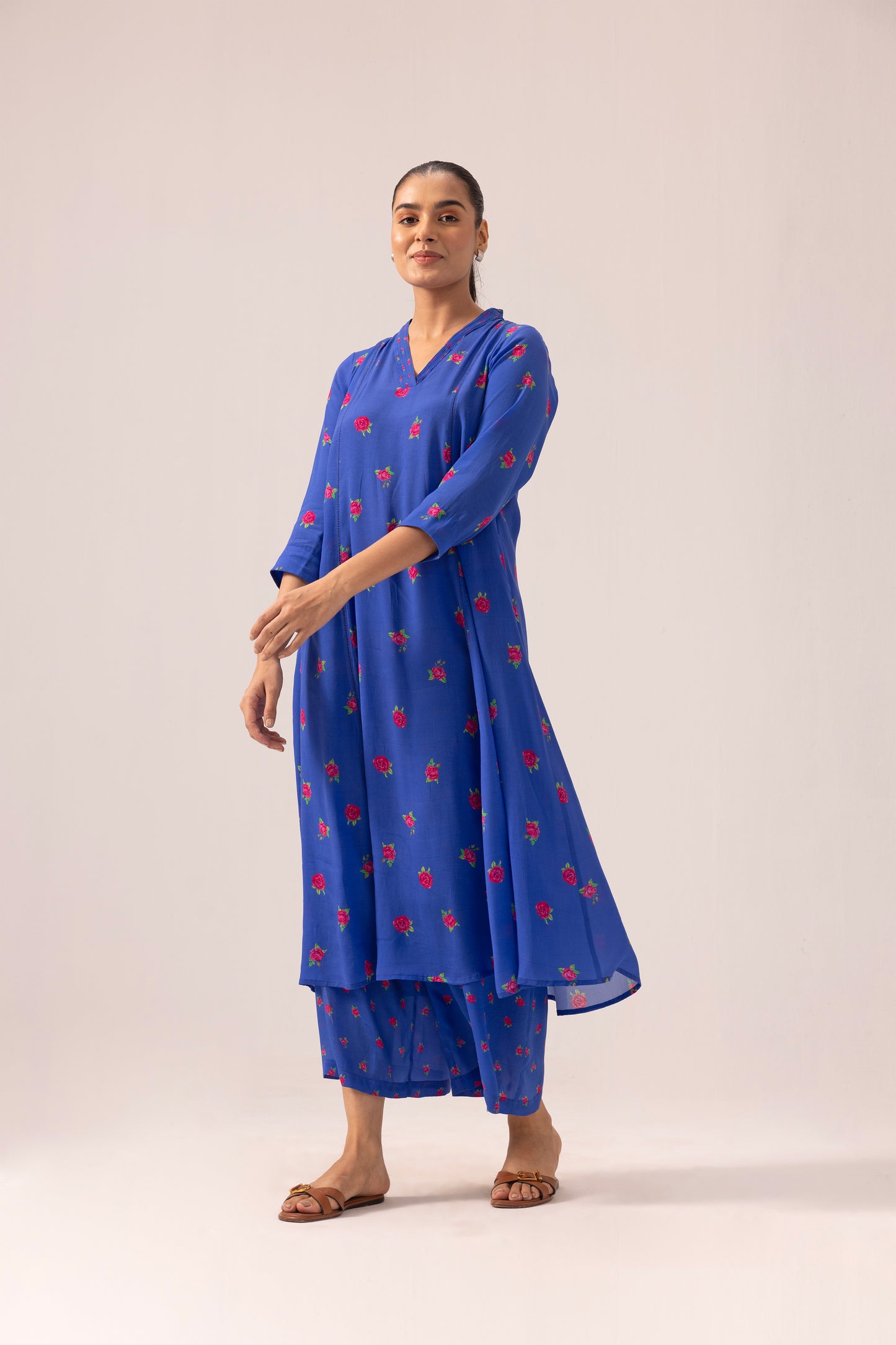 Thea Kurta Pant set Blue