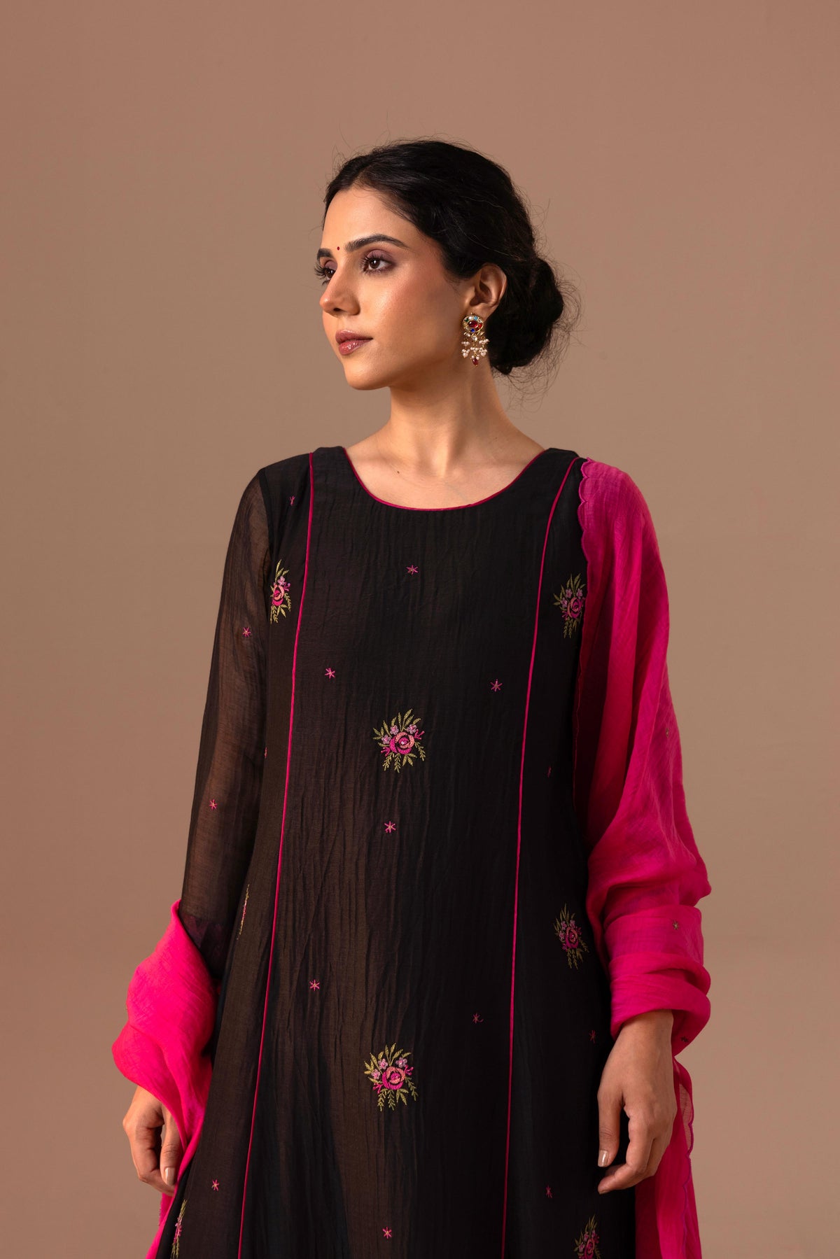 Noor Kurta Set - Black