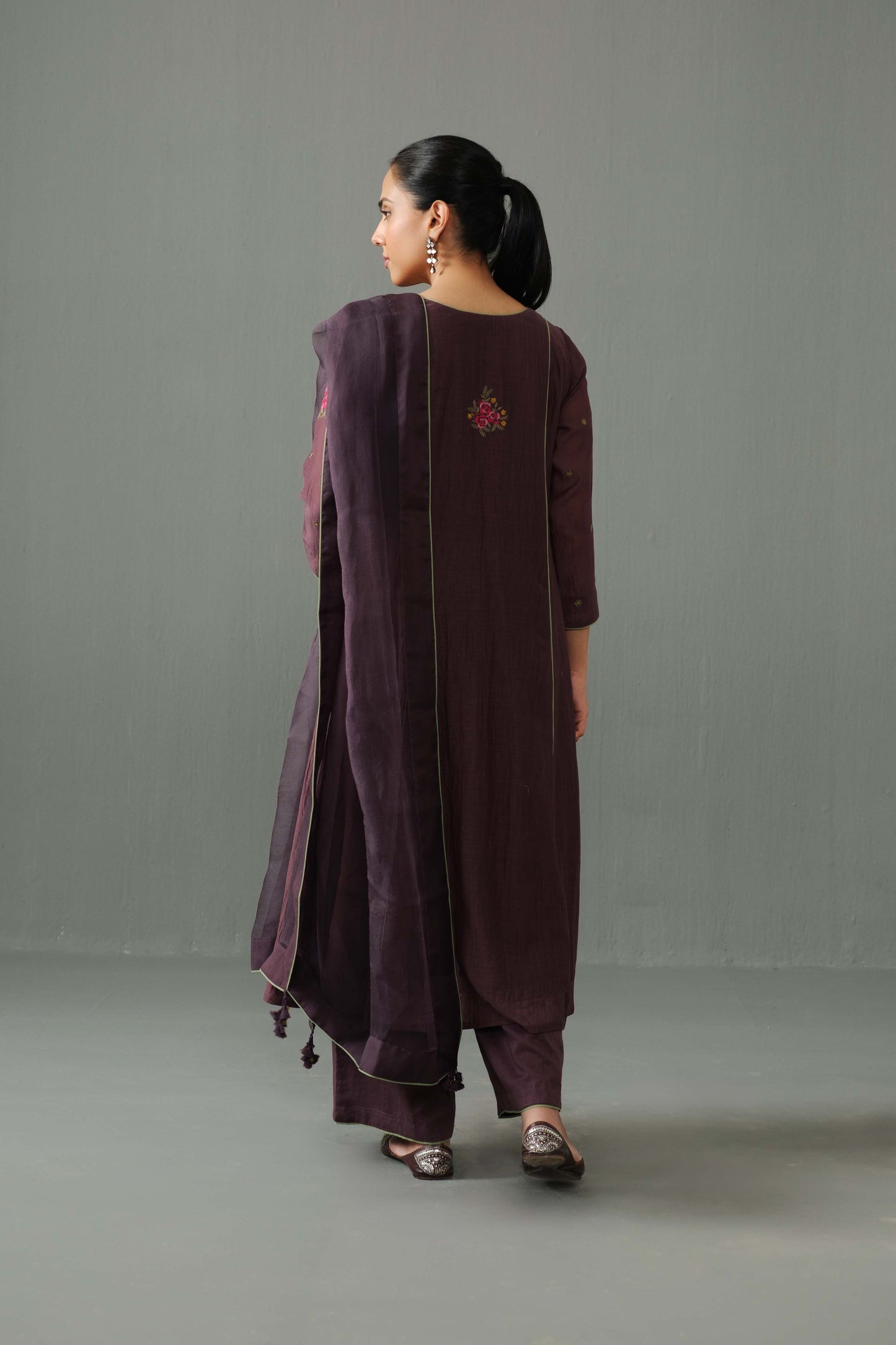 Noor Kurta Set Cholocate Brown