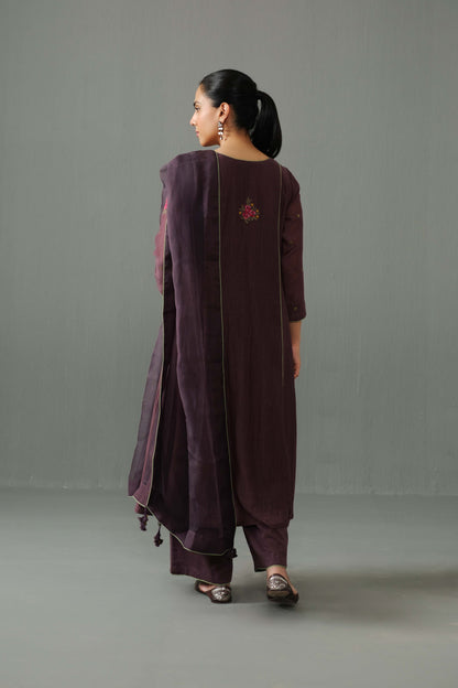 Noor Kurta Set Cholocate Brown