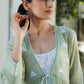 Charlotte Overlay kurta set Green