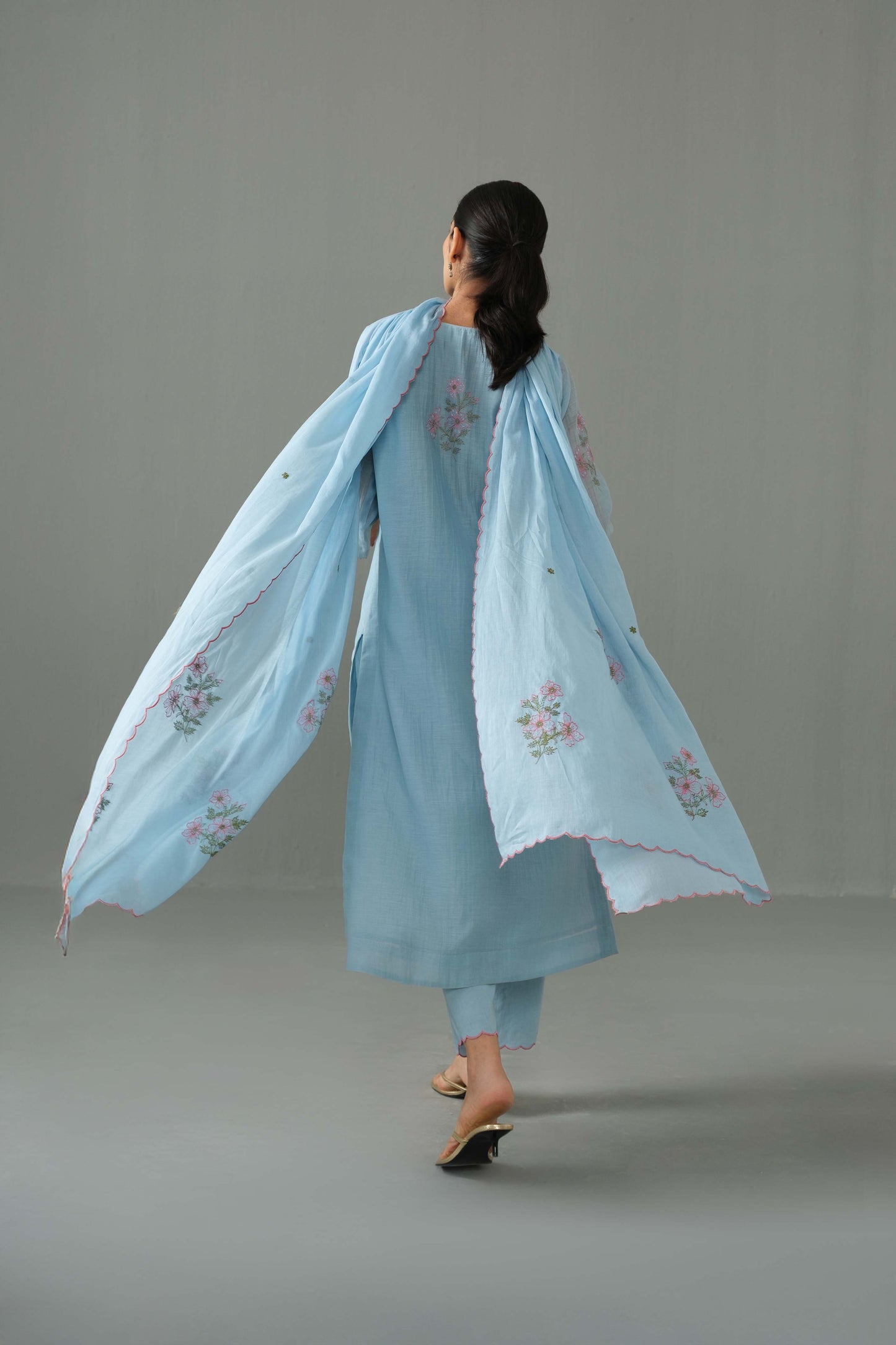 Ella kurta set blue