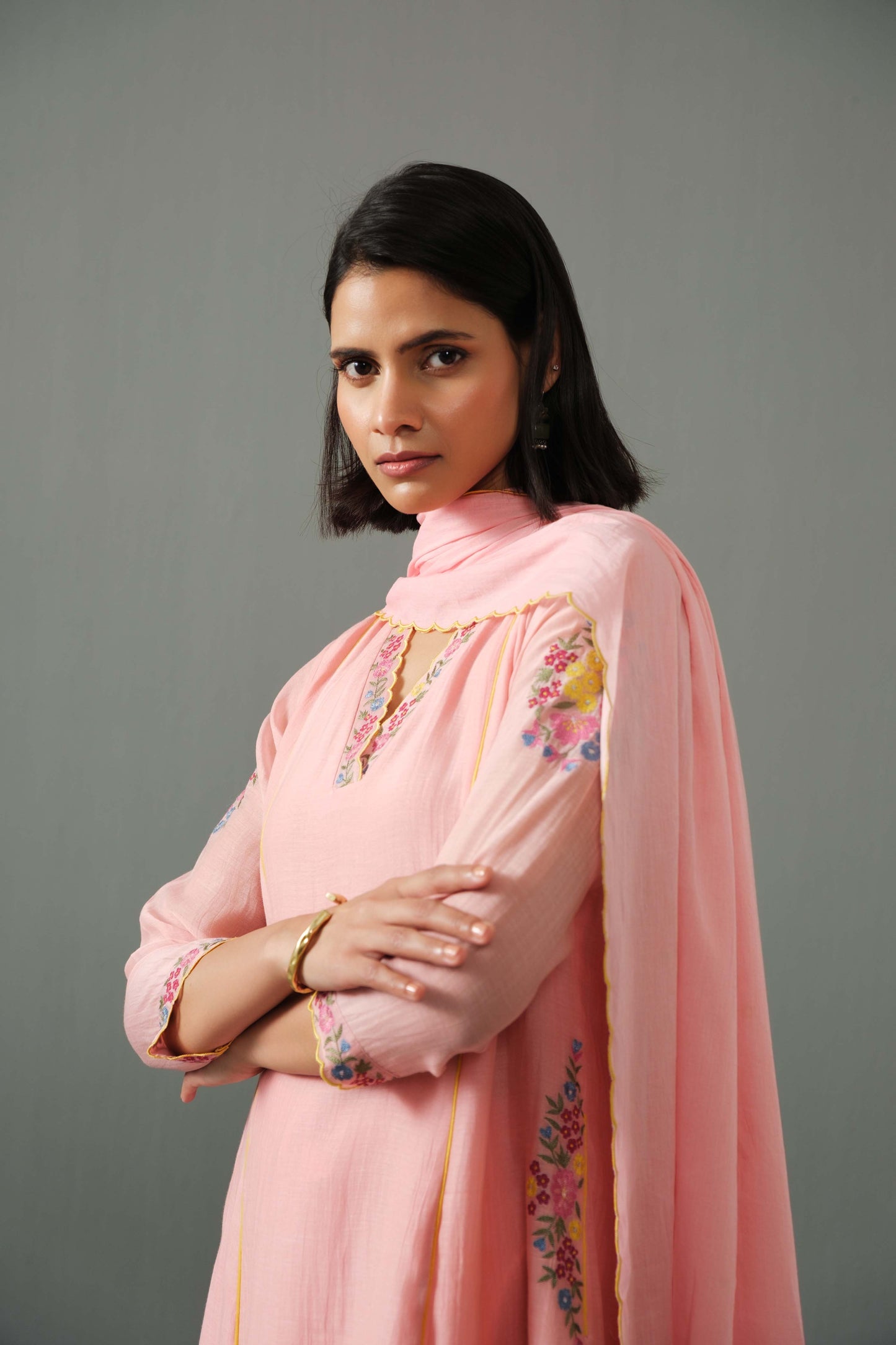 Zoe kurta set pink