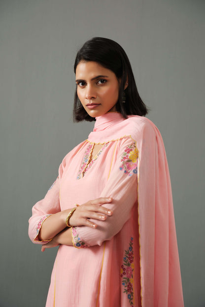 Zoe kurta set pink