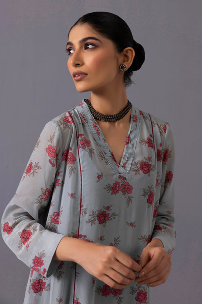 Thea Floral Light blue