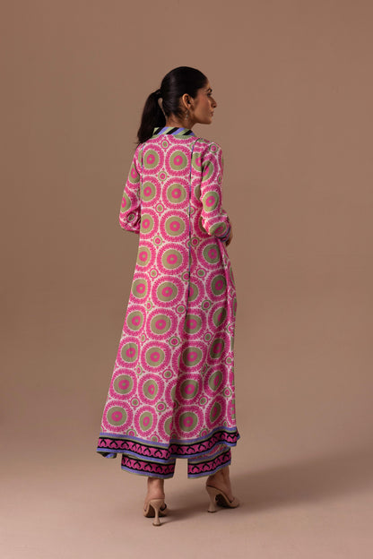 Thea kurta set - Suzani green