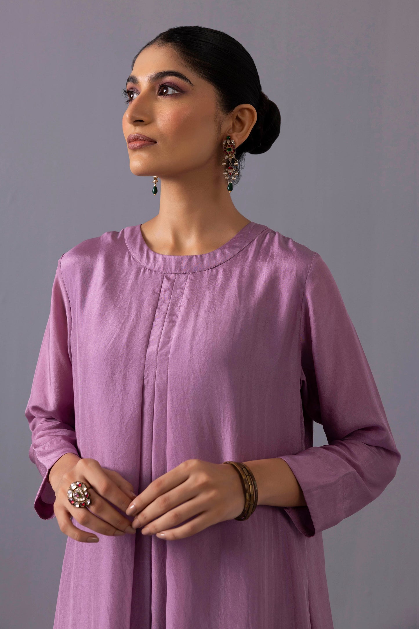 Maya Kurta Set Purple