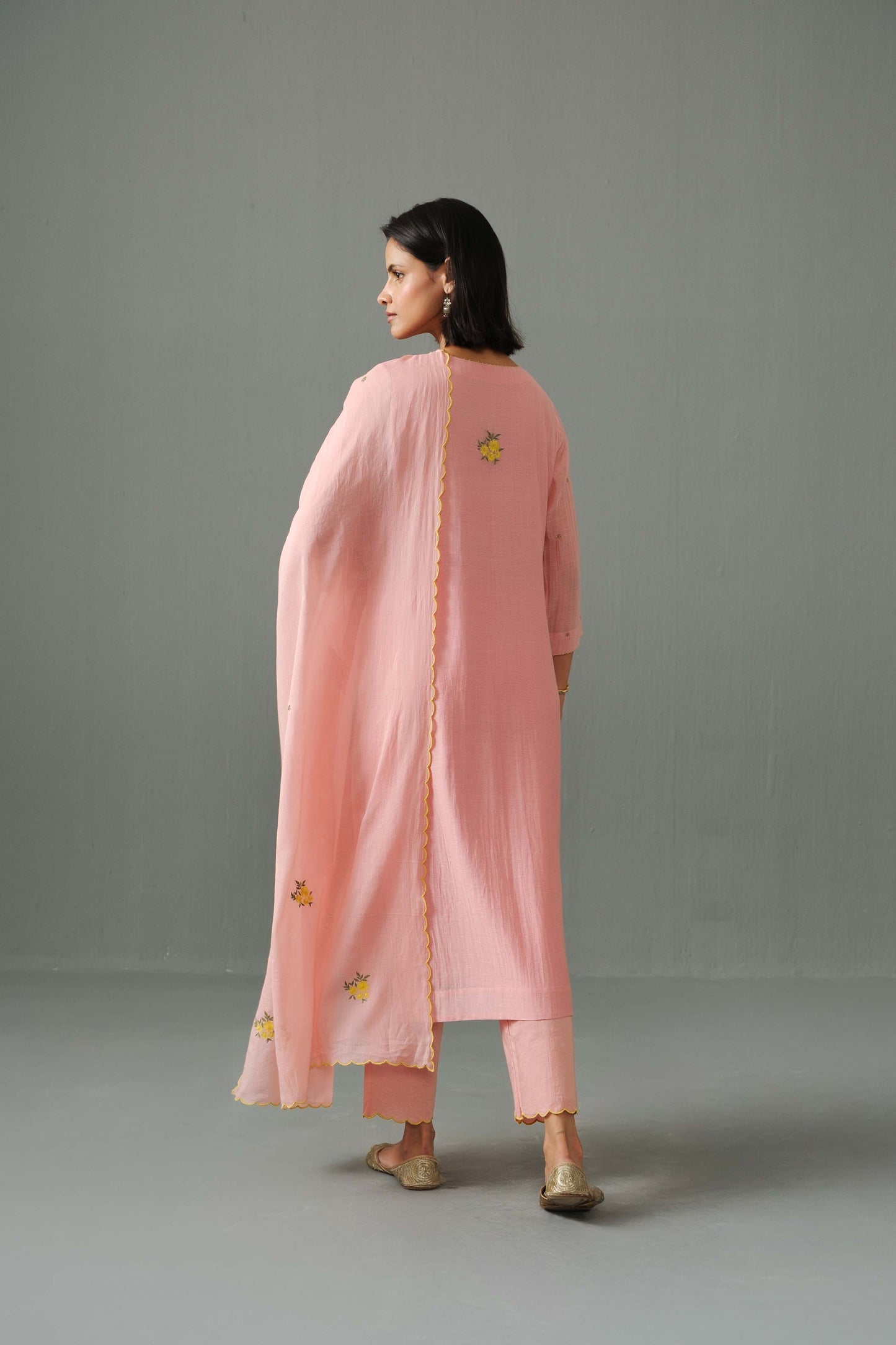 Ella kurta set pink