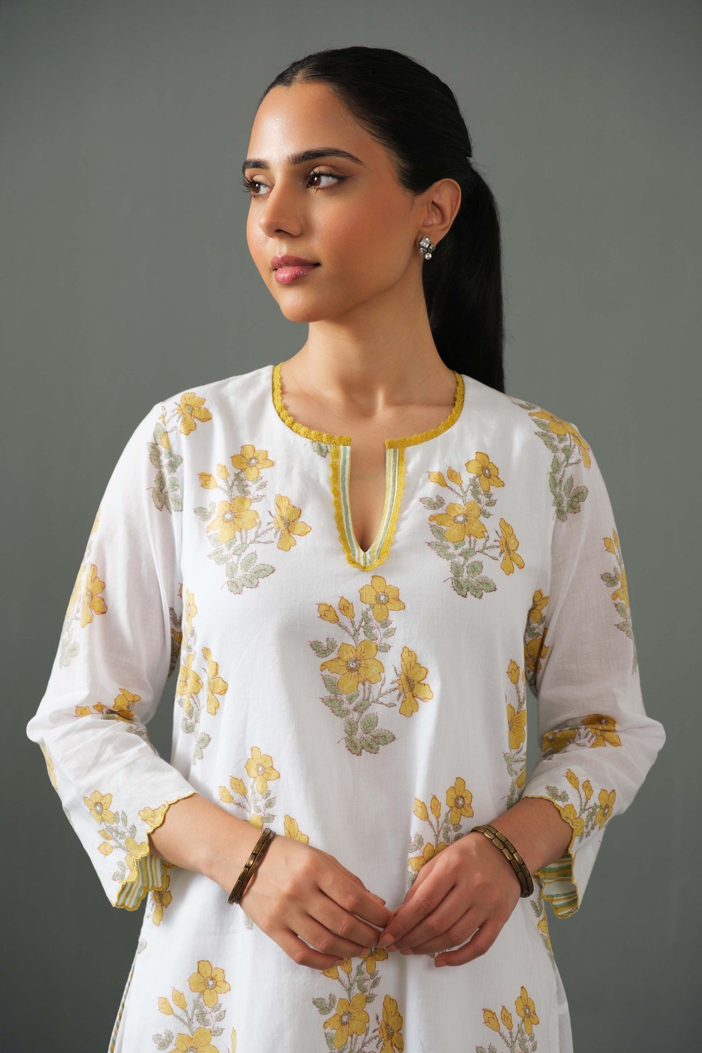 Sofia Farshi Salwar salwar set Yellow