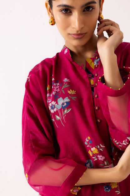 Juhi Kurta Set Magenta