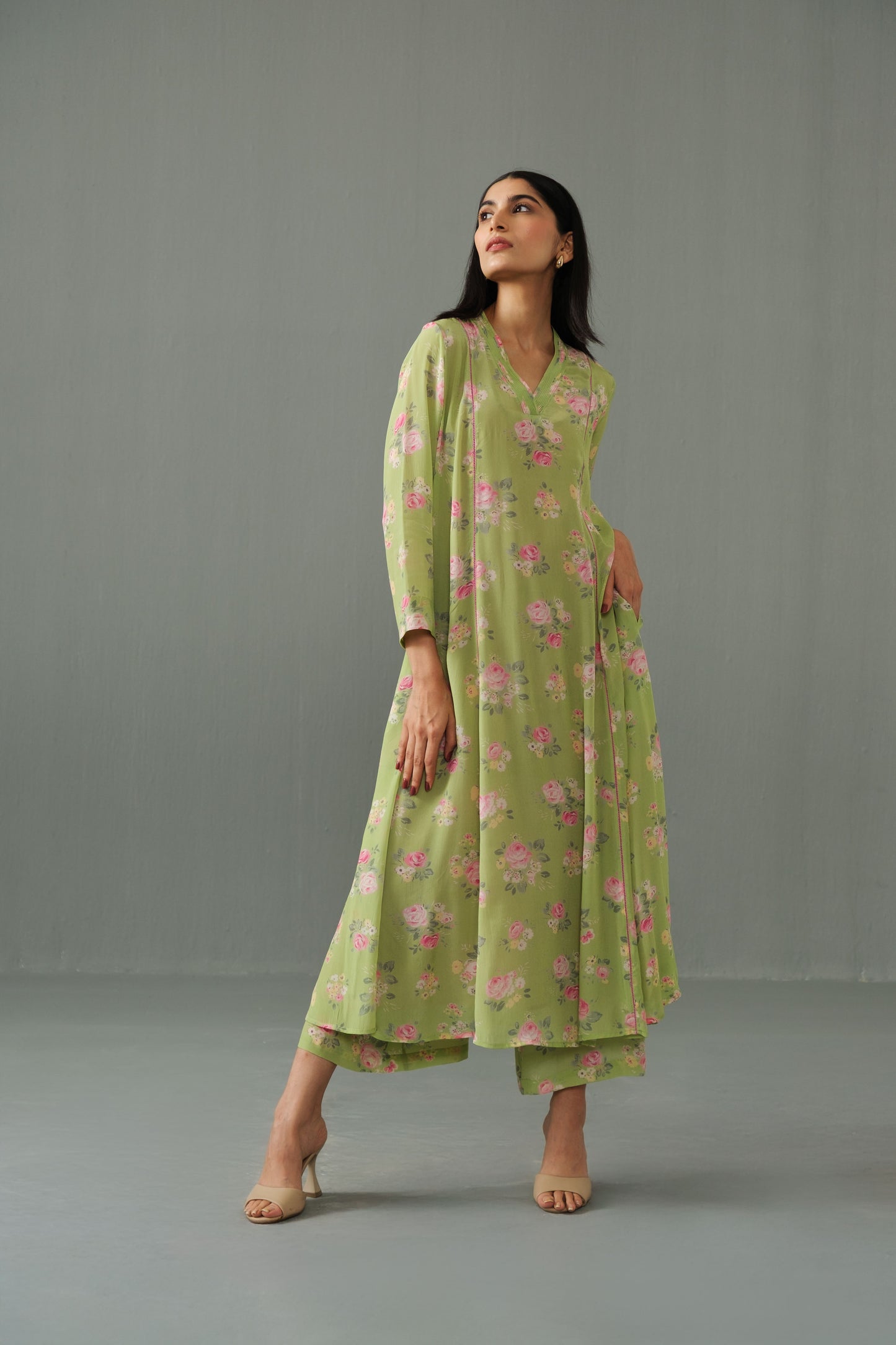 Thea Rose co-ord set Green