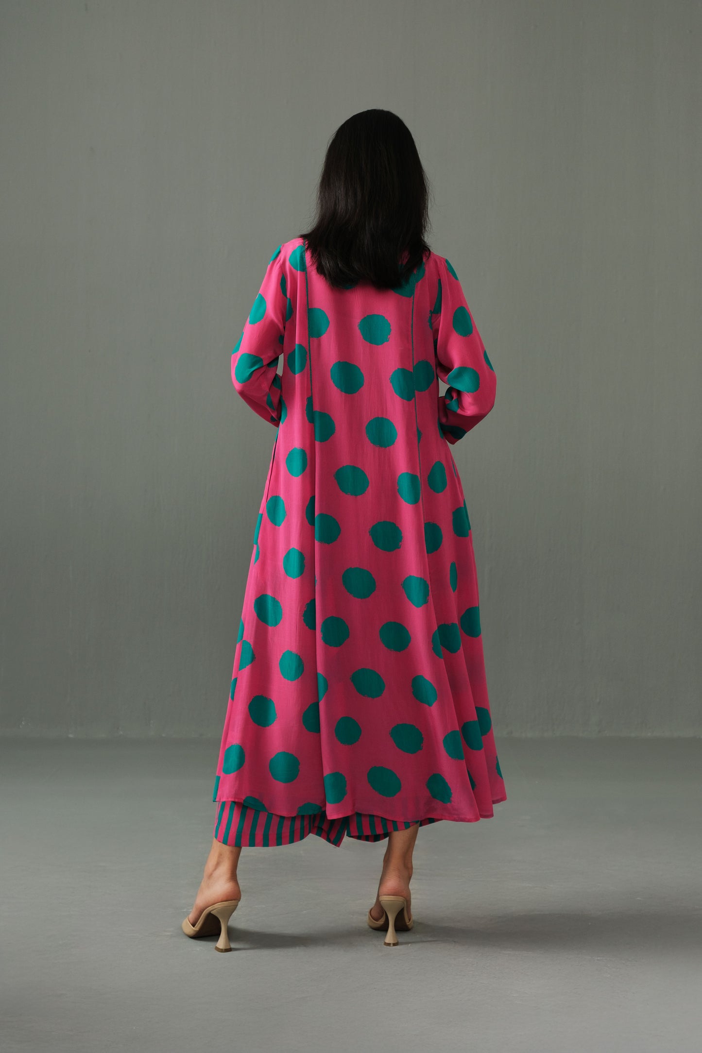 Thea Polka dot co-ord set Pink