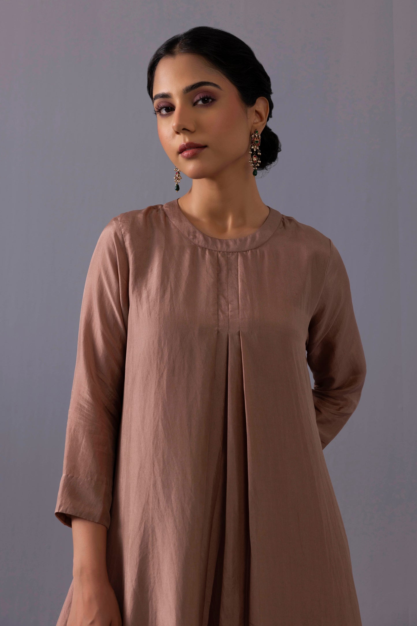Maya Kurta Set Brown
