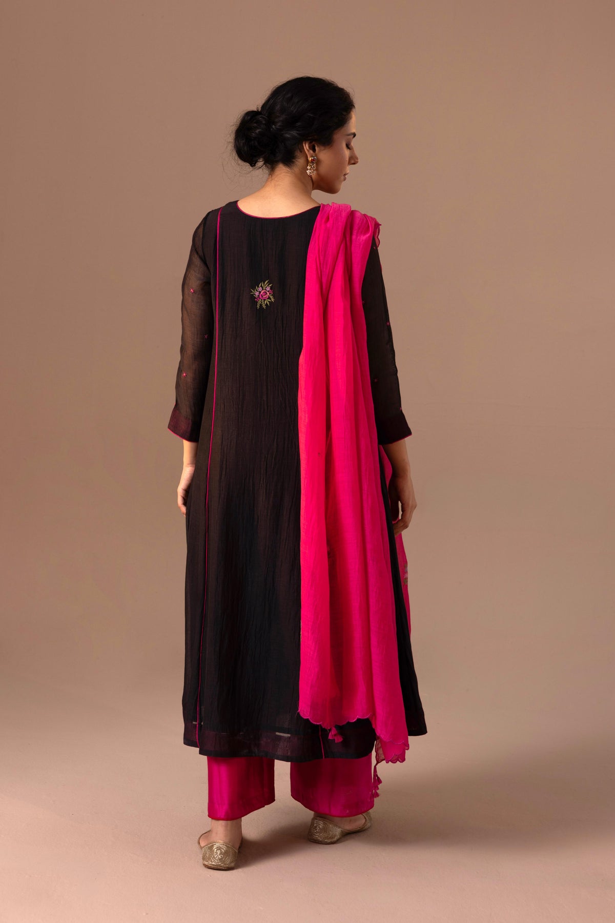 Noor Kurta Set - Black