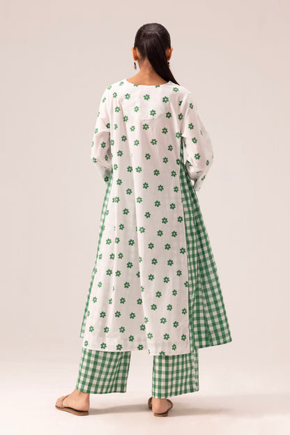 Jia Kurta Pant Set Green