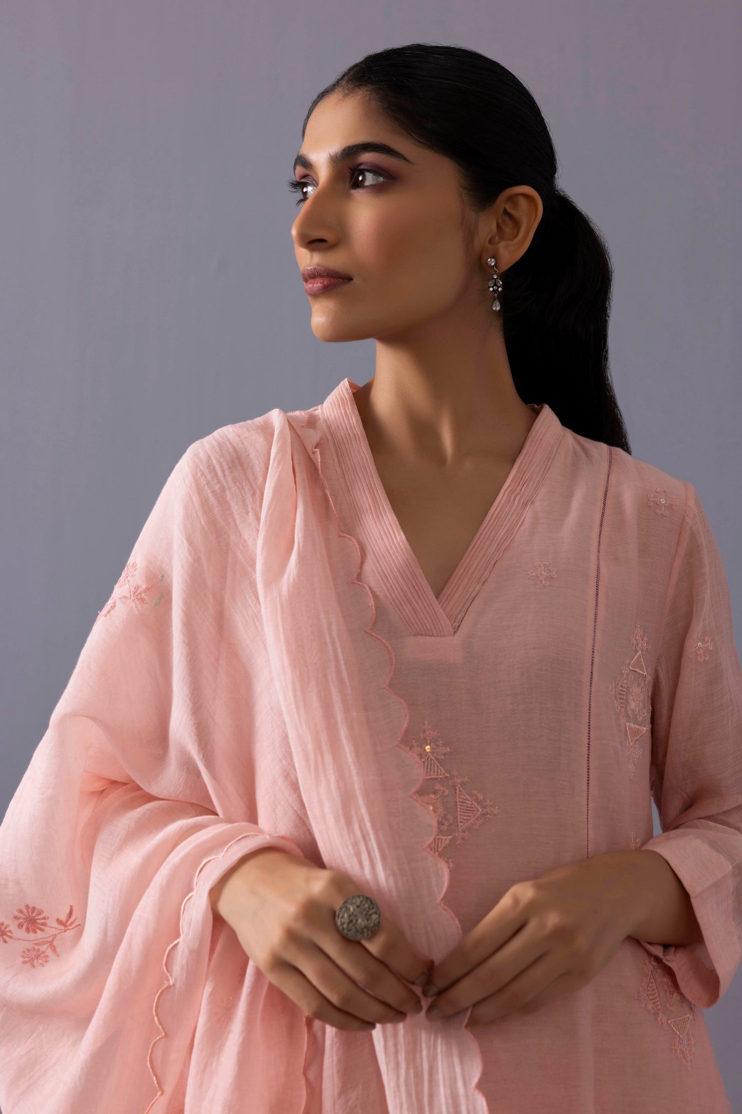 Ankita Kurta Set Powder Pink