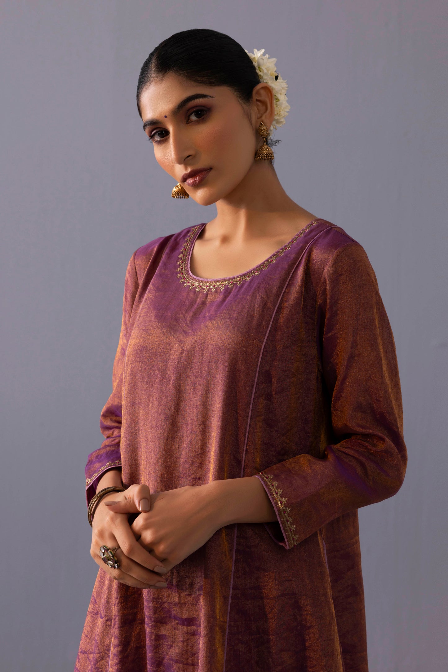 Himani Kurta Set Purple