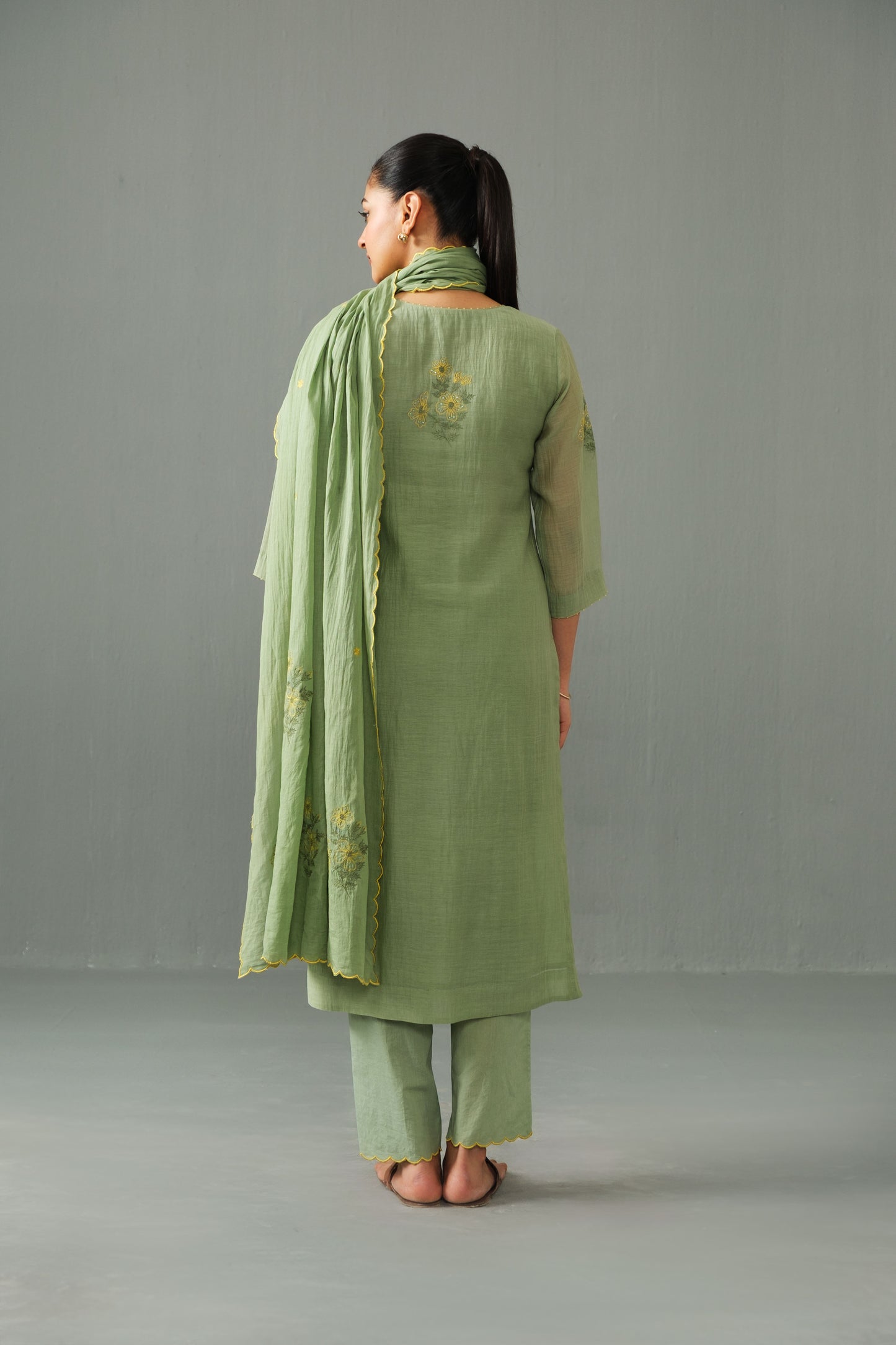 Ella Kurta Set Green