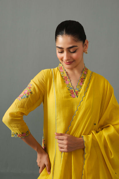 Zoe kurta set yellow