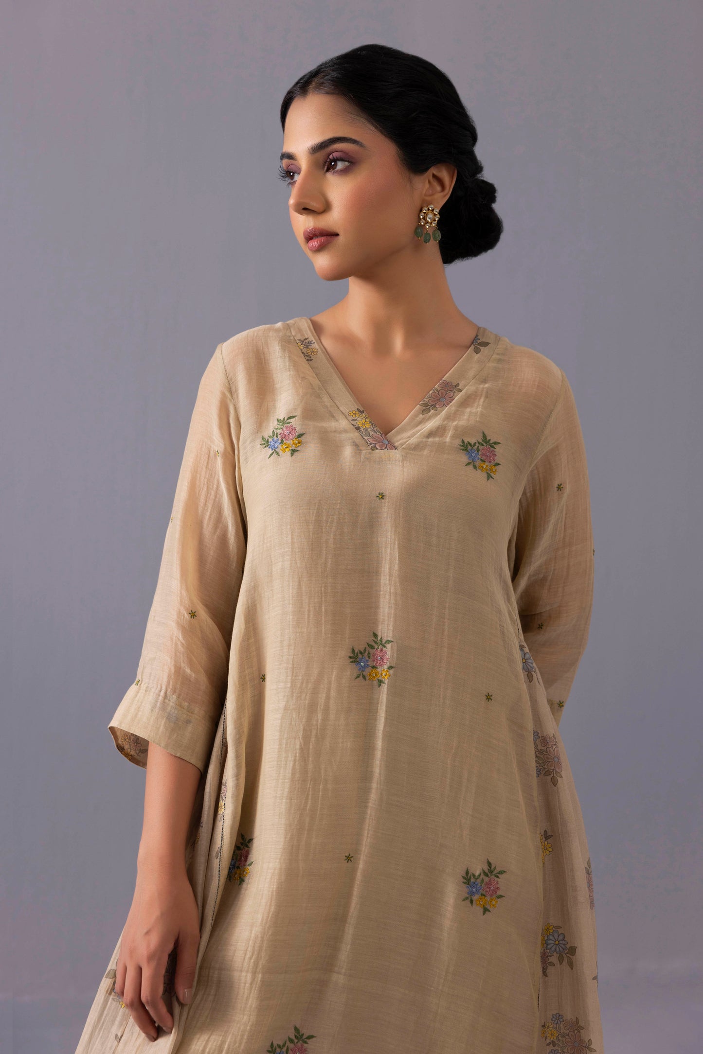 Sagarika Kurta Set Beige