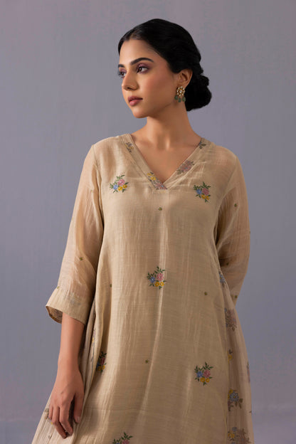Sagarika Kurta Set Beige