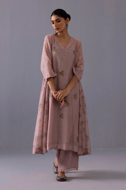 Sagarika Kurta Set Dusty Pink