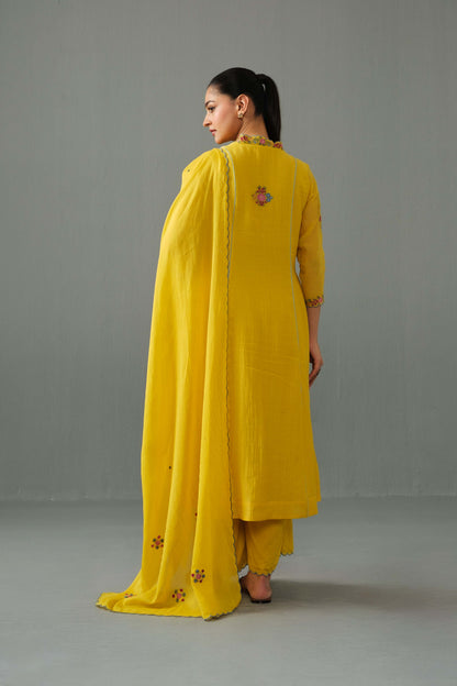 Zoe kurta set yellow