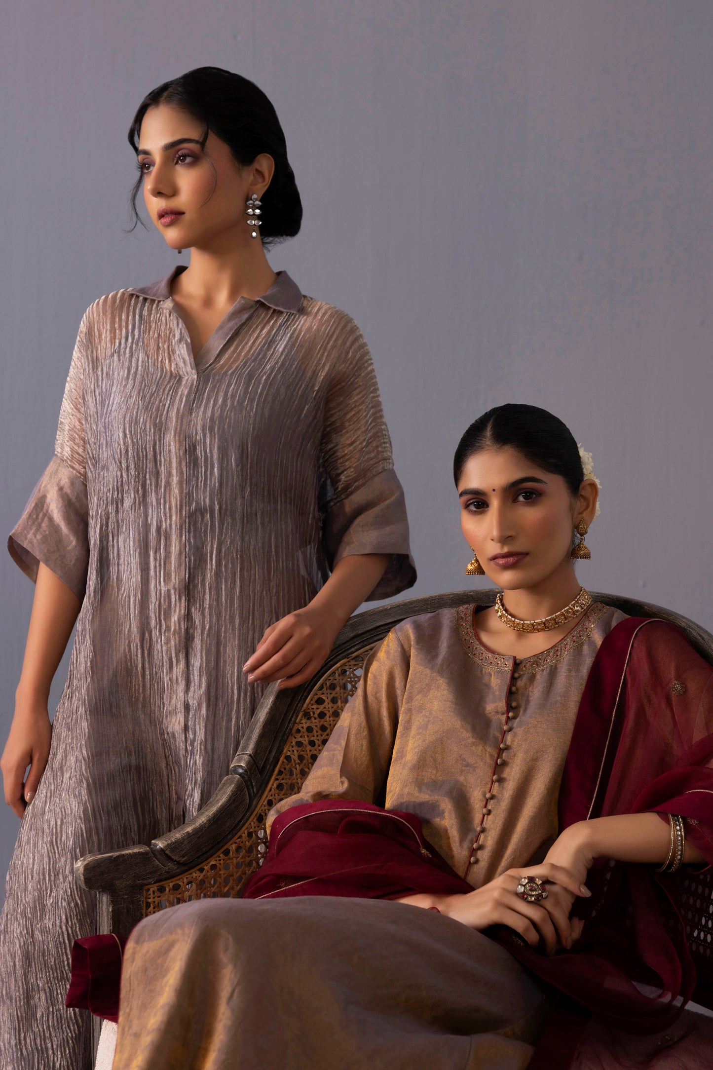 Rohini Kurta Set Grey