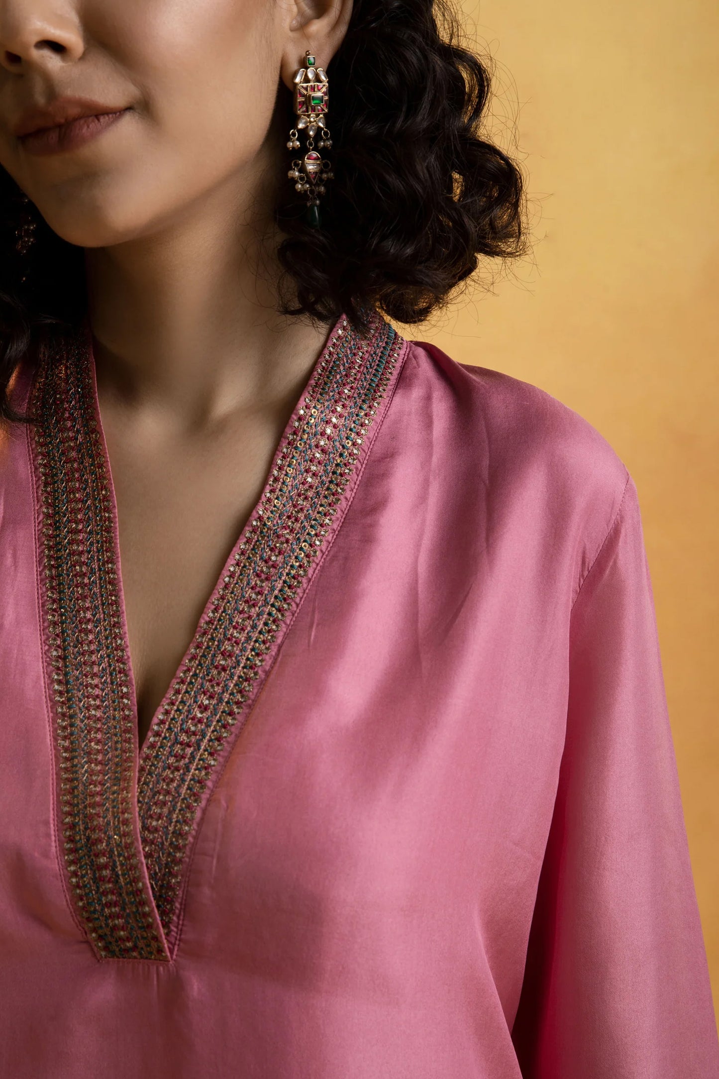 Lavanya V-neck Kurta Set of 3