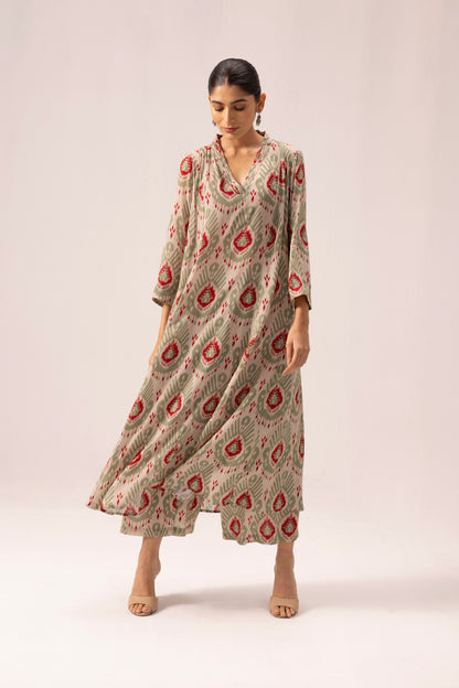 Thea Kurta Pant Set Off White
