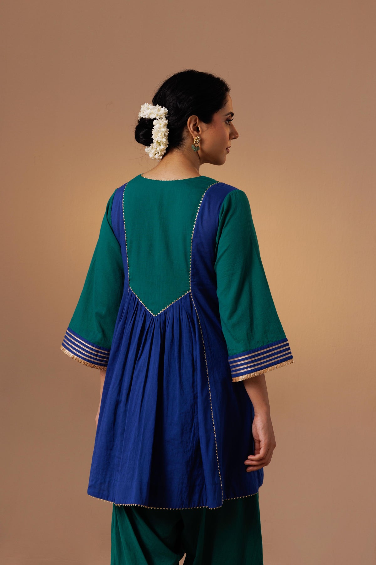 Ajooni Fashi Salwar Blue Green