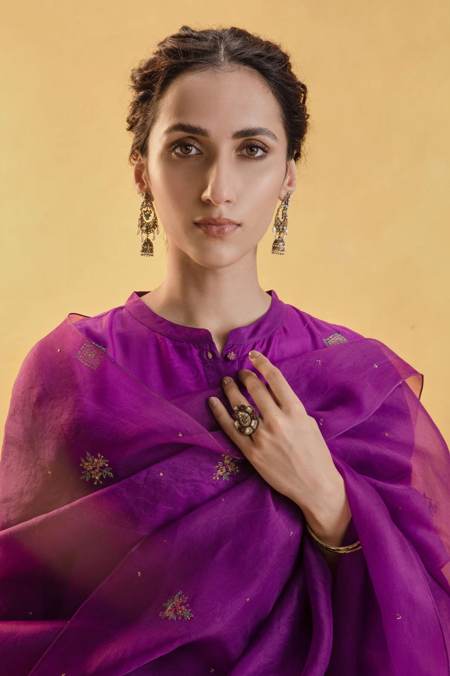 Abha Bandh Gala Kurta Set of 3