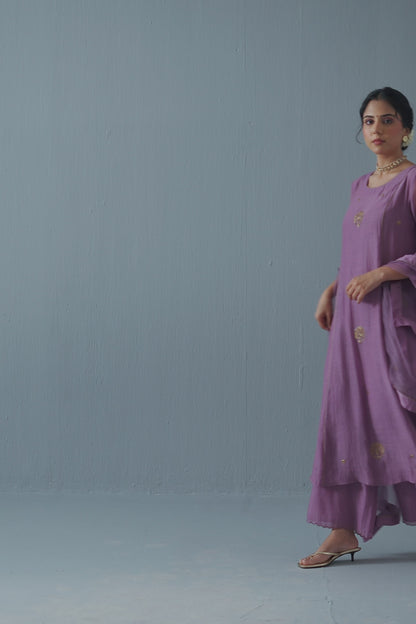 Noor Kurta Set Purple