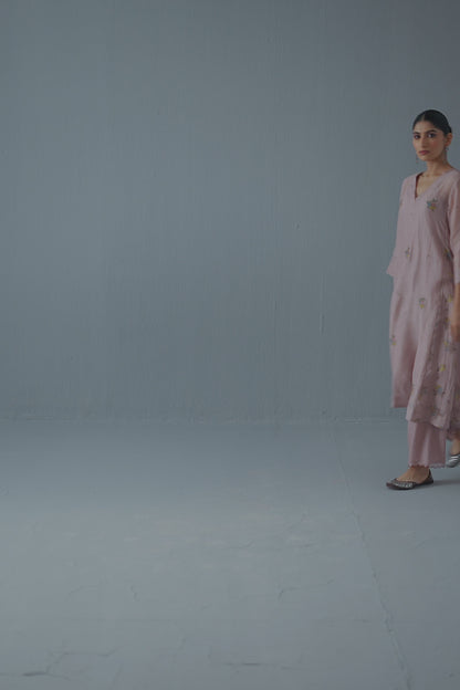 Sagarika Kurta Set Dusty Pink