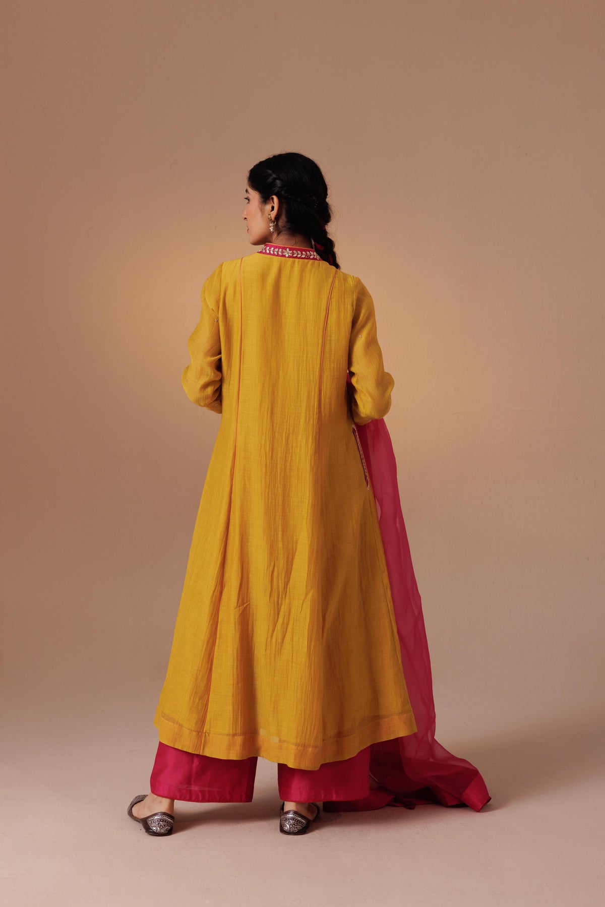 Noor Gota Set - Yellow