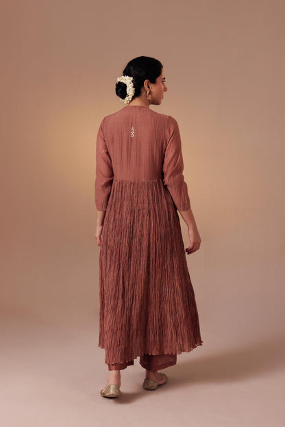 Indu Kurta Set - Brown